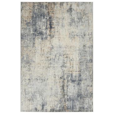 Nourison Rustic Textures RUS01 7"10" x 10"6" Grey and Beige Area Rug, , large