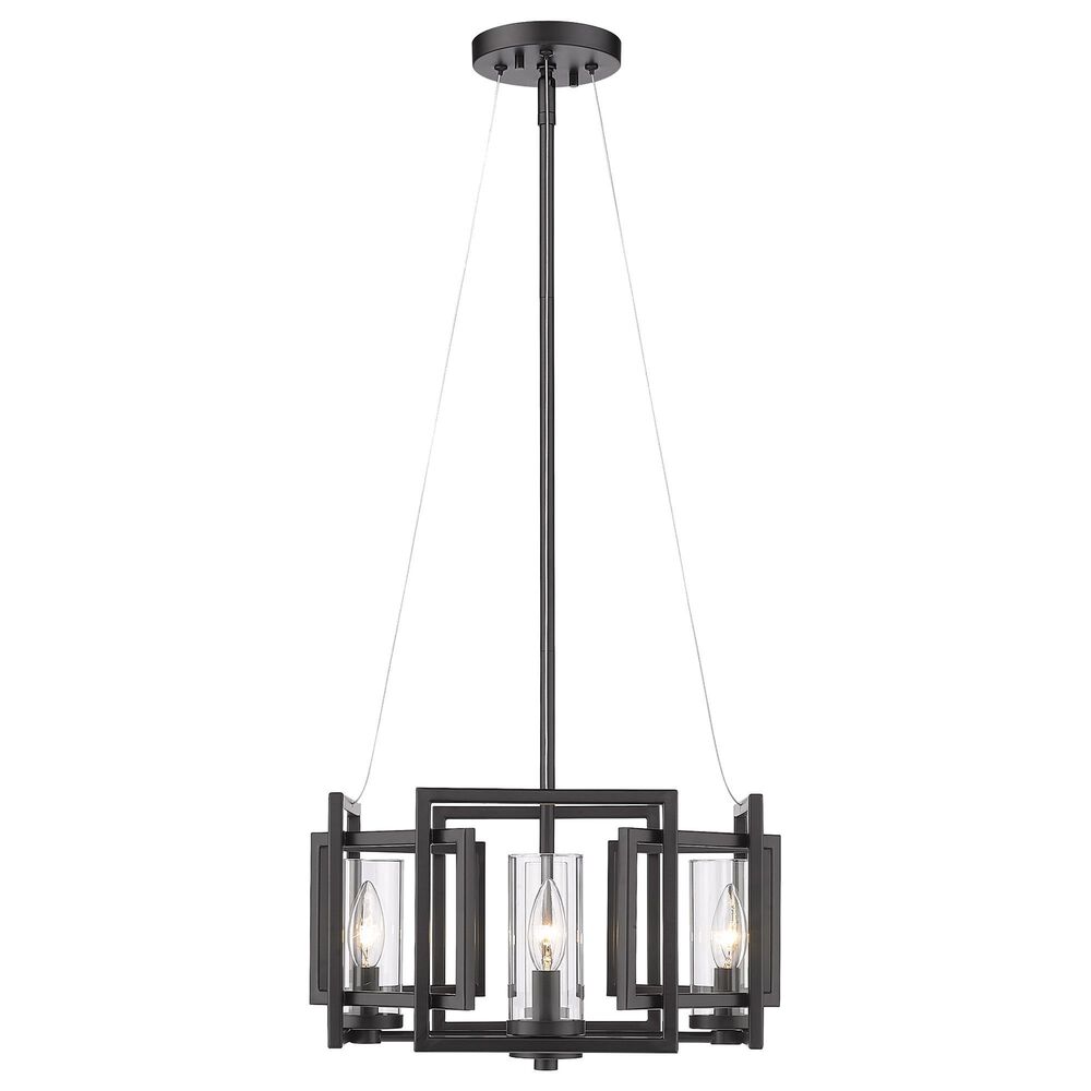 Golden Lighting Marco 4-Light Pendant in Matte Black, , large