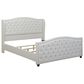 Jennifer Taylor Home Marcella Tufted Wingback King Bed in Antique White, , large