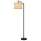 Cal Lighting Graydon Fishing Rod Floor Lamp in Black, , large