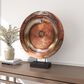Maple and Jade 30" Round Charger Plate Sculpture in Copper, , large