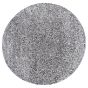 Safavieh August Shag AUG522G 6"7" Round Grey Area Rug, , large