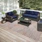 Dalyn Rug Company Sedona Floral 3" x 5" Walnut Indoor/Outdoor Area Performance Rug, , large