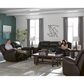 Catnapper Transformer II Leather Rocking Reclining Manual Loveseat in Chocolate, , large