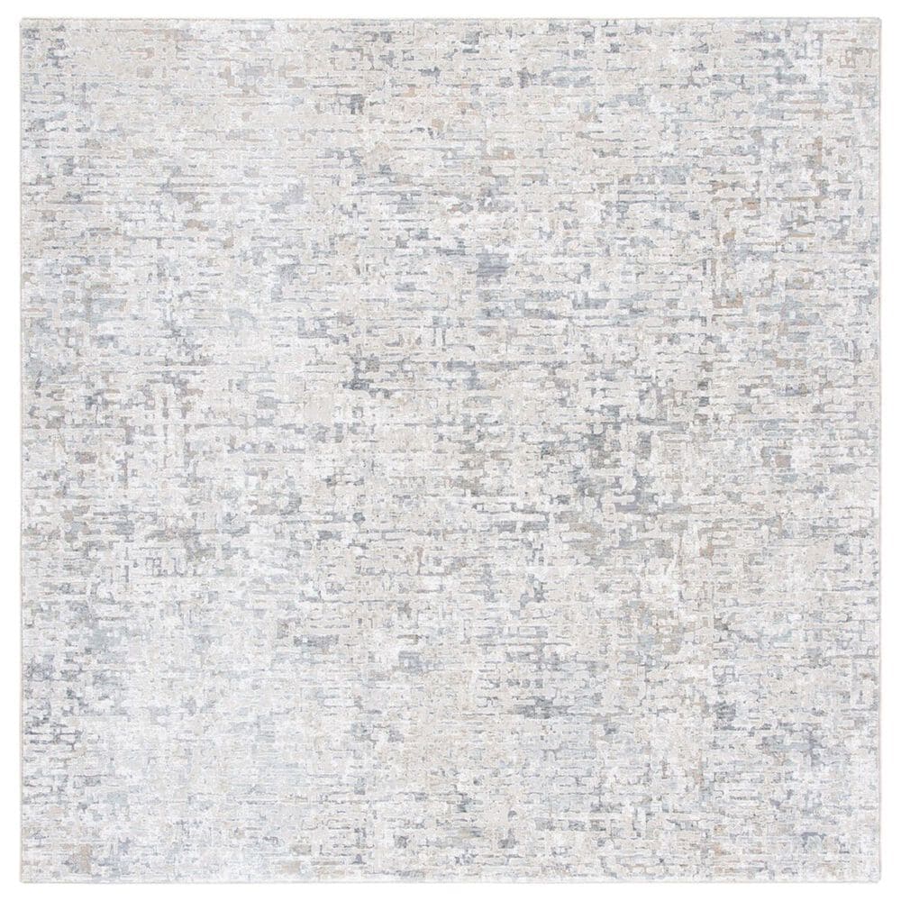Safavieh Webster WBS310G 6"7" Square Grey and Beige Area Rug, , large