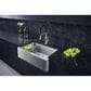 Blanco Quatrus 33" R15 Ergon Apron Super Single Farmhouse Kitchen Sink in Refined Brushed, , large