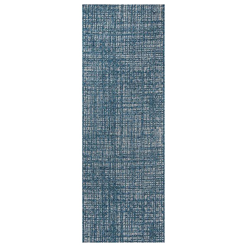 Momeni Como 2'7" x 7'6" Blue Indoor/Outdoor Runner, , large