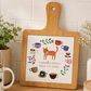 Pavilion 7.5" Cats and Coffee Tile Trivet in White, , large
