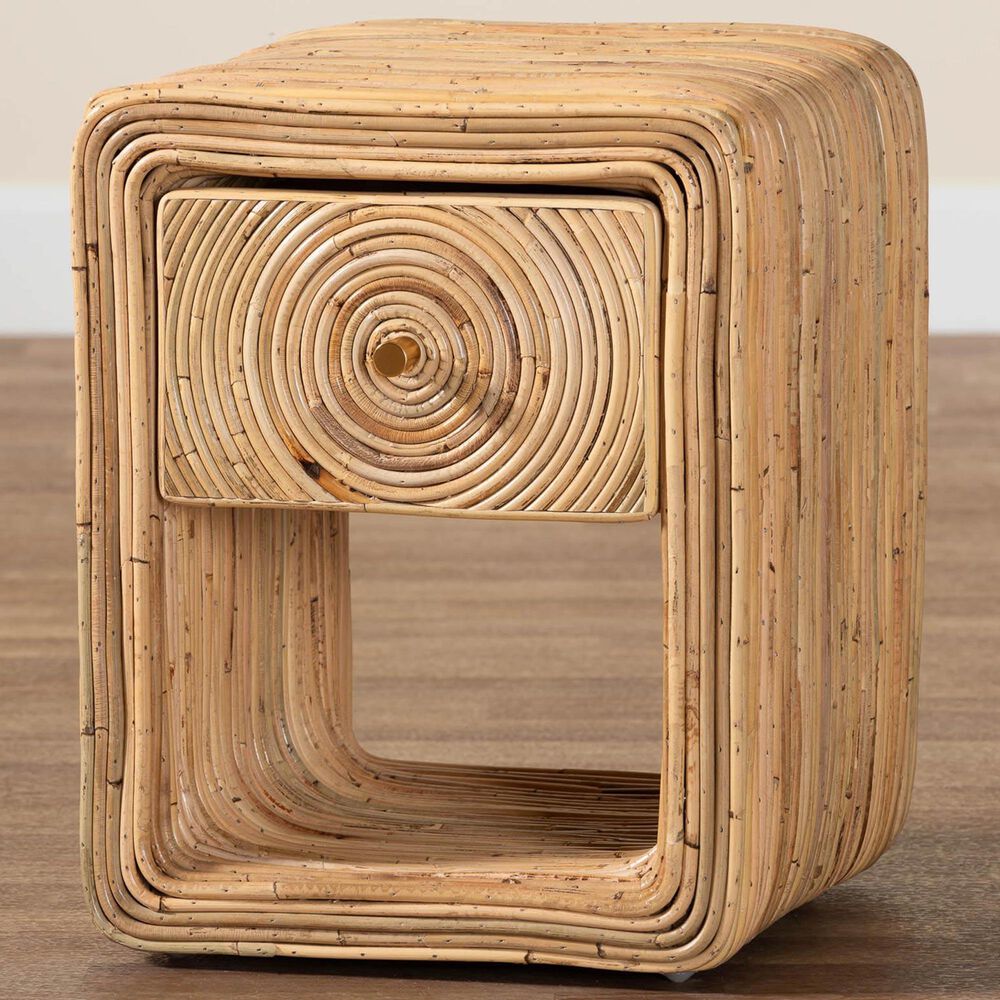 Baxton Studio Rosina 1-Drawer Nightstand in Natural, , large