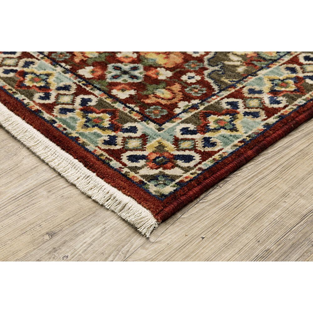 Oriental Weavers Lilihan Floral Trefoil 2&#39; x 3&#39; Red Area Rug, , large