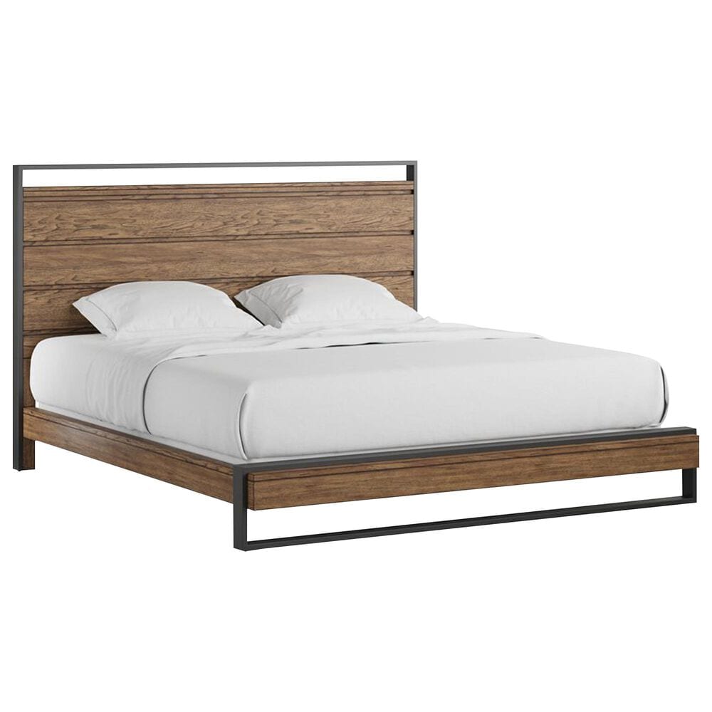 Golden Wave Furniture Hendrick King Bed in Brown and Black, , large