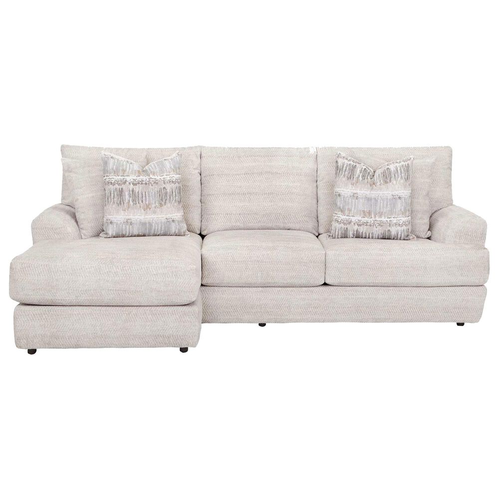 Moore Furniture Nash Reversible Sofa with Chaise in Tidal Sand, , large
