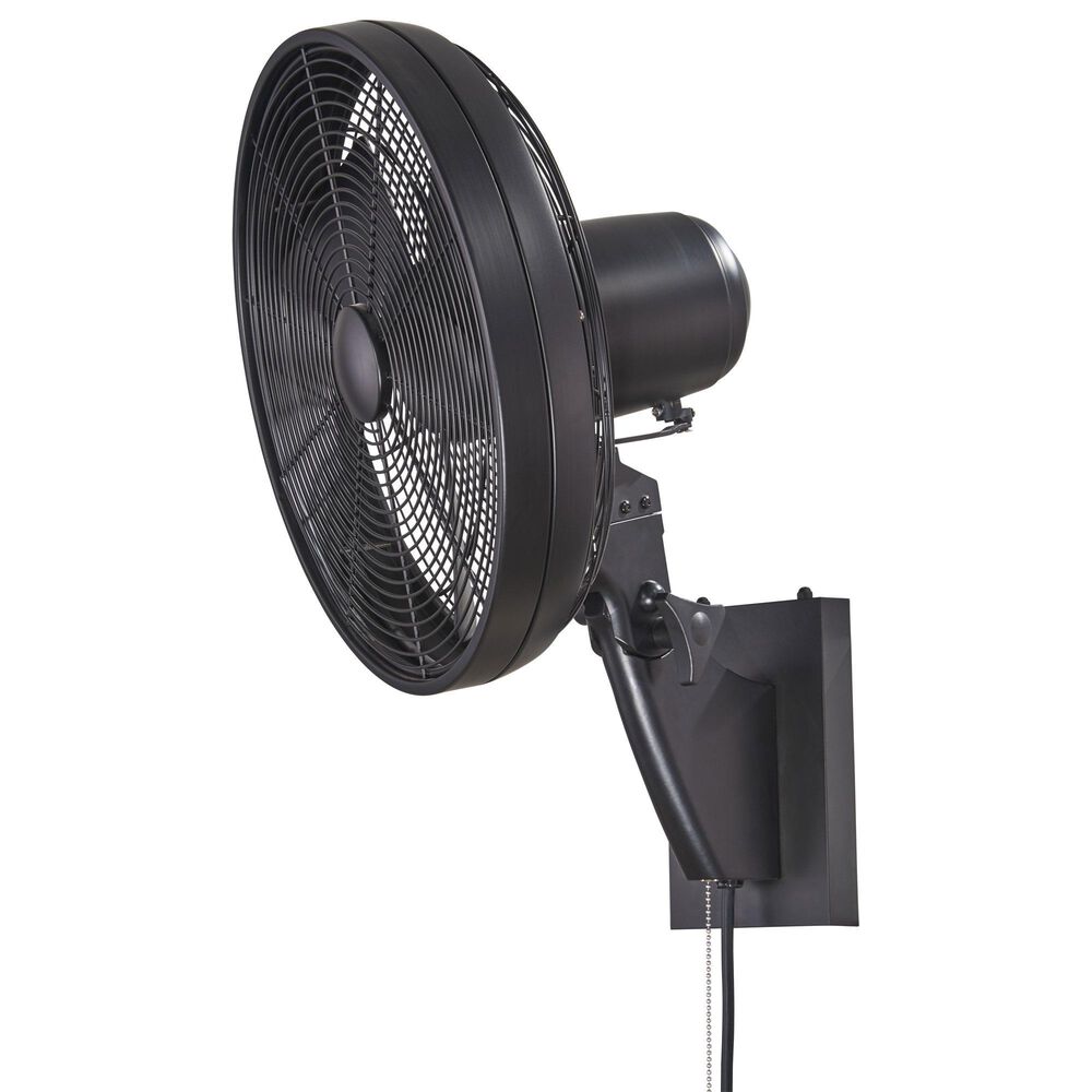 Minka-Aire Anywhere 16" Indoor/Outdoor Oscillating Fan in Matte Black, , large