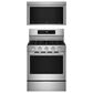KitchenAid 2-Piece Kitchen Package with 30" Smart Freestanding Gas Range and 30" Over-the-Range Microwave Oven in PrintShield Stainless Steel, , large