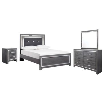 Signature Design by Ashley Lodanna 4 Piece Queen Bedroom Set in Gray, , large