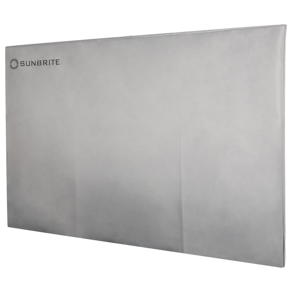 Sunbrite 65" Solis Series Outdoor Full Sun 4K UHD HDR - Smart TV in Black with Gray 65" Universal TV Dust Cover, , large