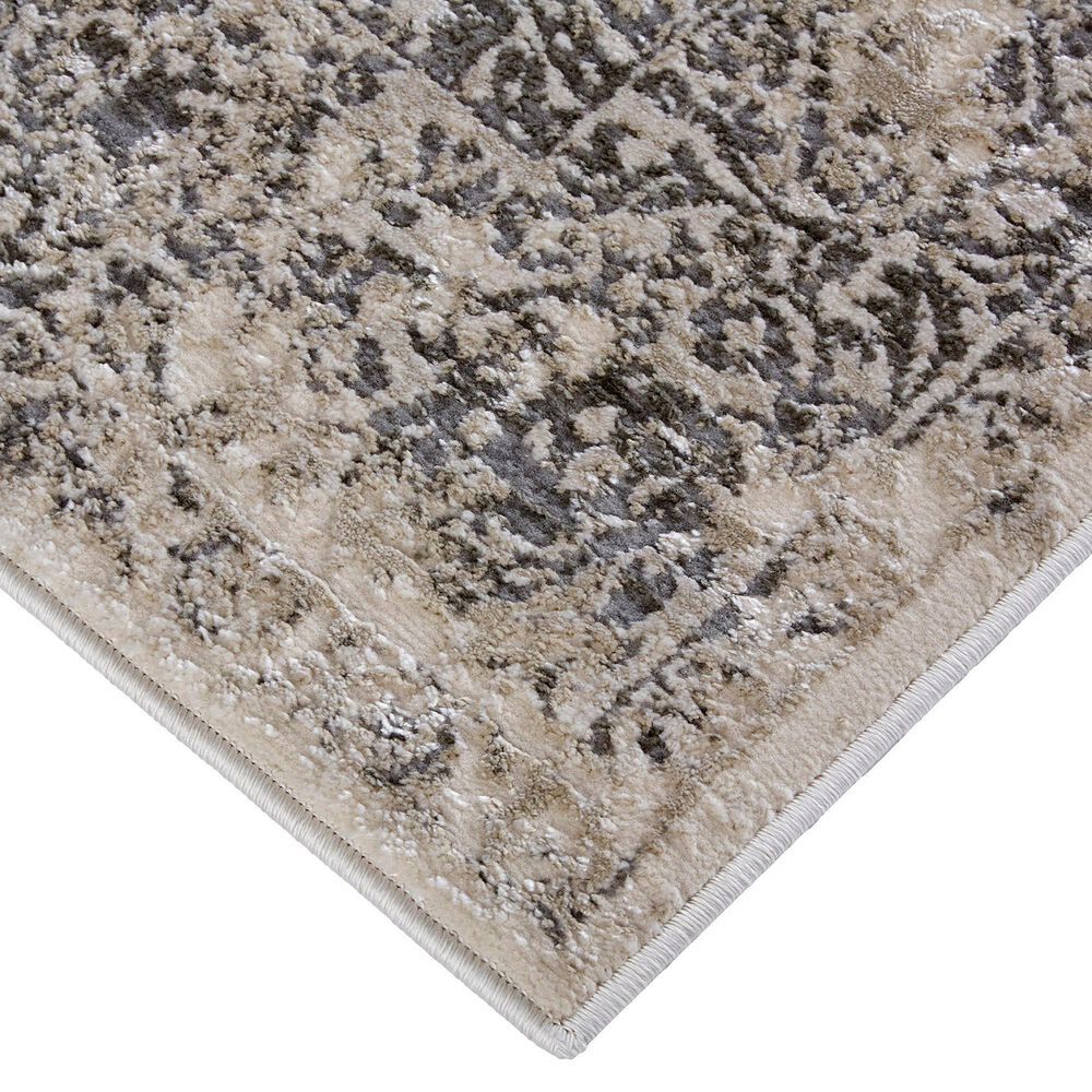 Feizy Prasad Oriental 8&#39; x 11&#39; Light Gray Area Rug, , large