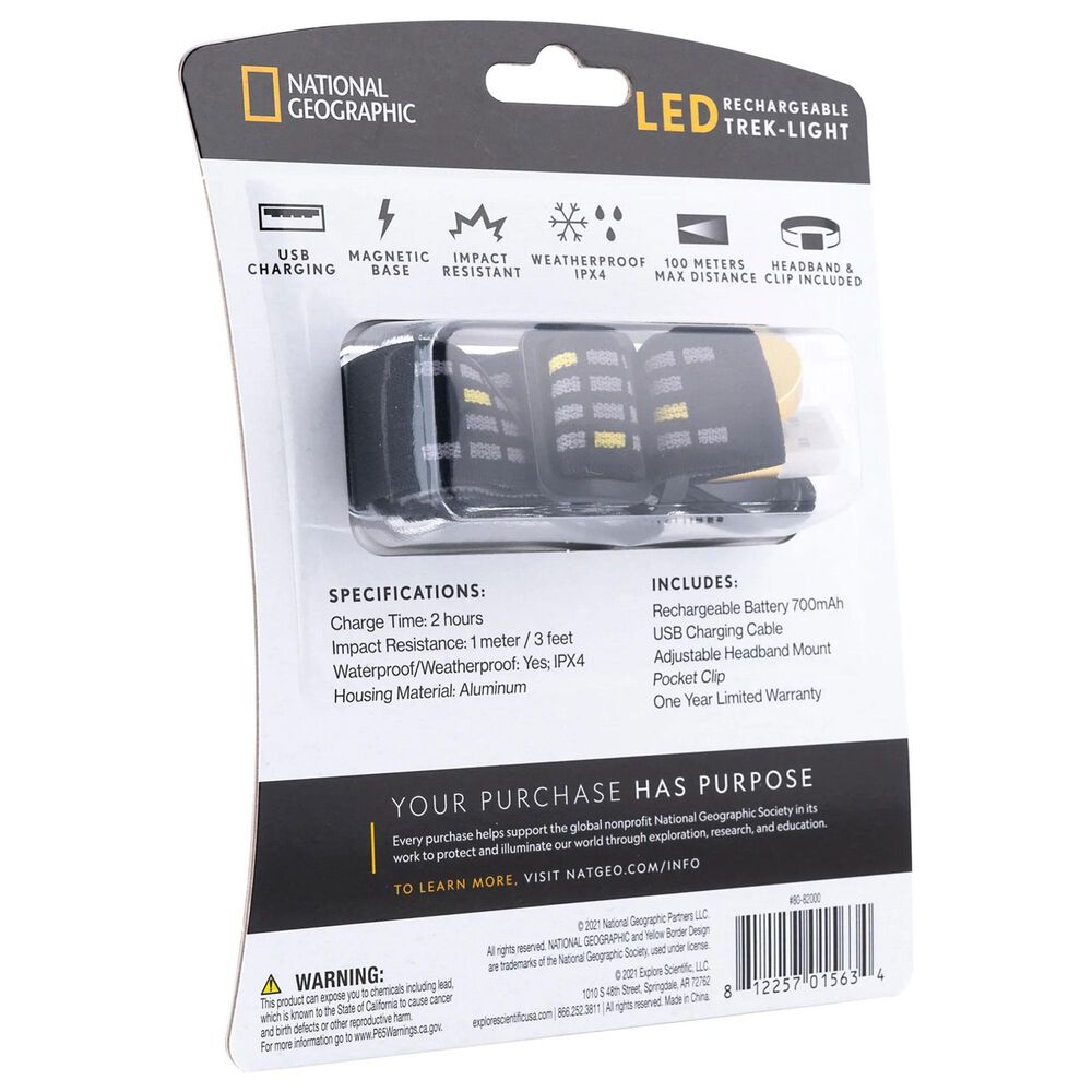 National Geographic LED Headlight Rechargeable, , large