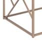 Steve Silver Evelyn End Table in Black with Copper Chrome Finish, , large