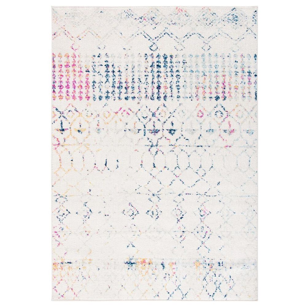 Safavieh Tulum 3" x 5" Ivory and Blue Area Rug, , large