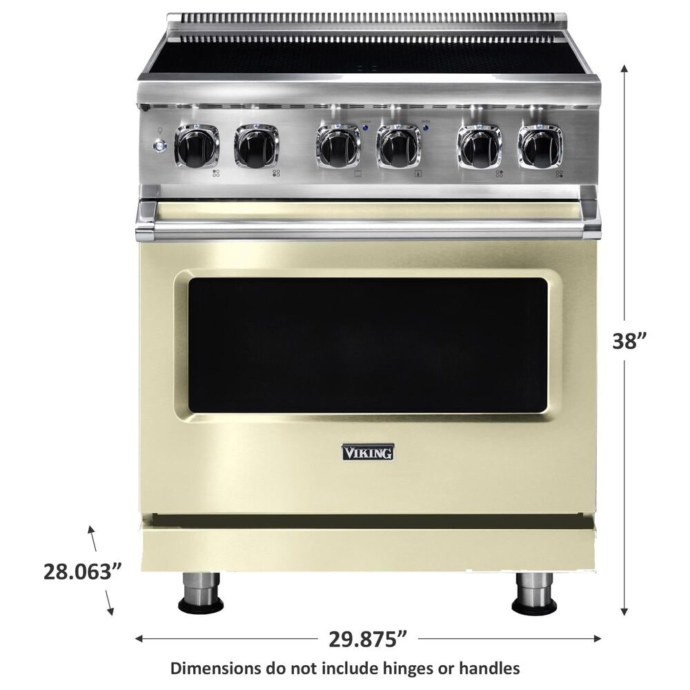 Viking Range 30&quot; Induction Range with 4 Elements in Vanilla Cream, , large