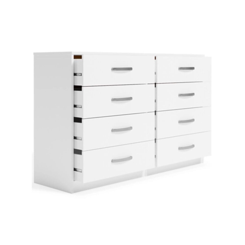 Signature Design by Ashley Finch 8 Drawer Dresser in White, , large