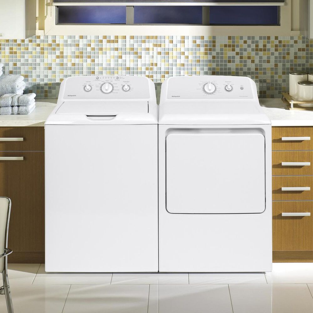 Hotpoint 6.2 Cu. Ft. Electric Dryer in White, , large