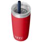 YETI Rambler Jr. 10 Oz Tumbler with Silicone Straw Lid in Rescue Red and Navy, , large