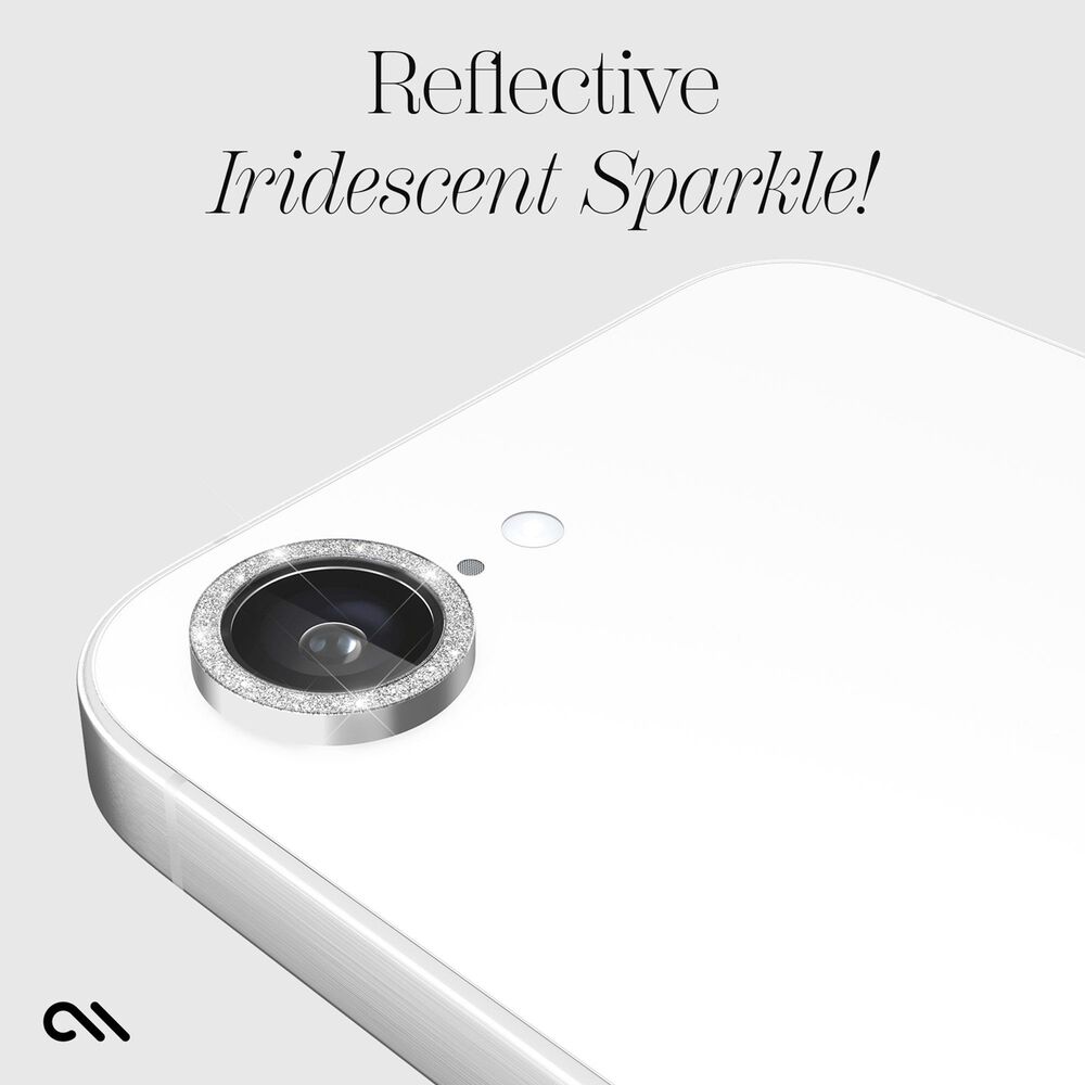 Case-Mate Aluminum Ring Camera Lens Glass Protector for Apple iPhone 16e in Twinkle, , large
