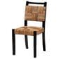Baxton Studio Raniya Side Chair in Natural Brown and Black, , large
