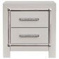 Ashley Zyniden 2-Drawer Nightstand in Silver, , large