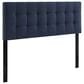 Modway Lily Upholstered Fabric Full Headboard in Navy, , large