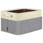 HOMLUX Small Fabric Closet Storage Bin in Grey, , large