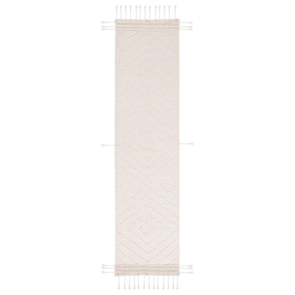 Safavieh Natura NAT333A 2"3" x 9" Ivory and Black Runner, , large