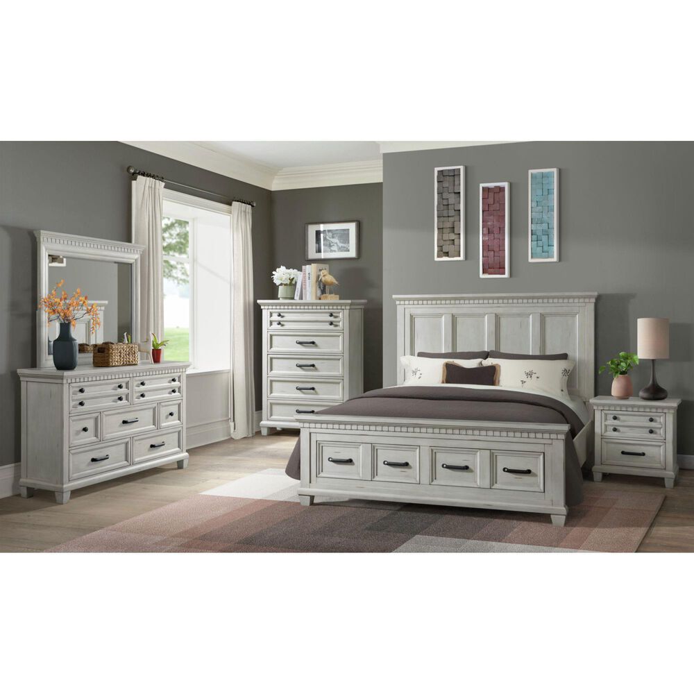 Mayberry Hill McCoy 2-Drawer Nightstand in Antique White, , large