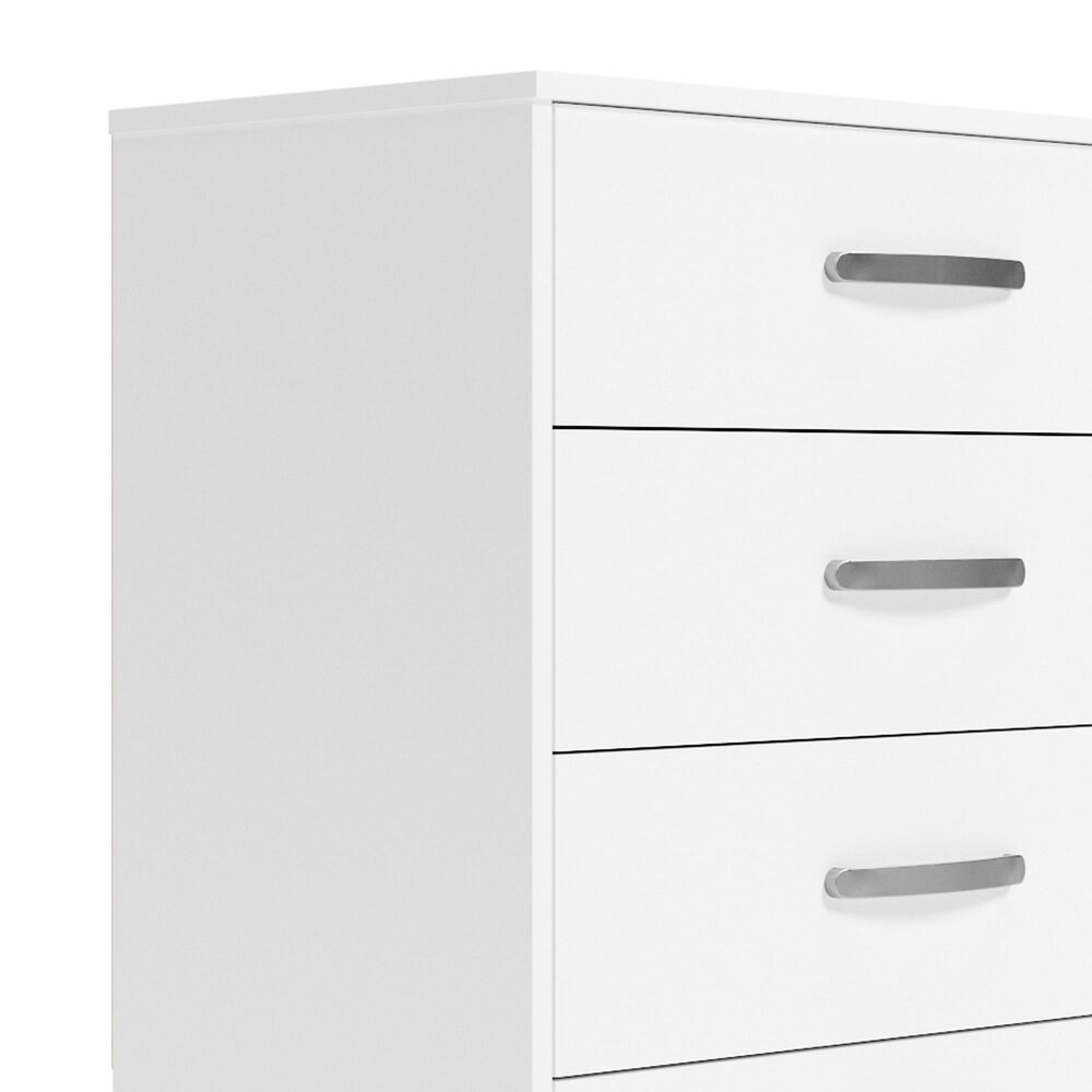 Ashley Flannia 5-Drawer Chest in White, , large
