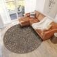 Dalyn Rug Company Hatay 8" Round Brown Area Rug, , large