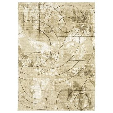 Oriental Weavers Reed 3"3" x 5" Beige and Brown Area Rug, , large