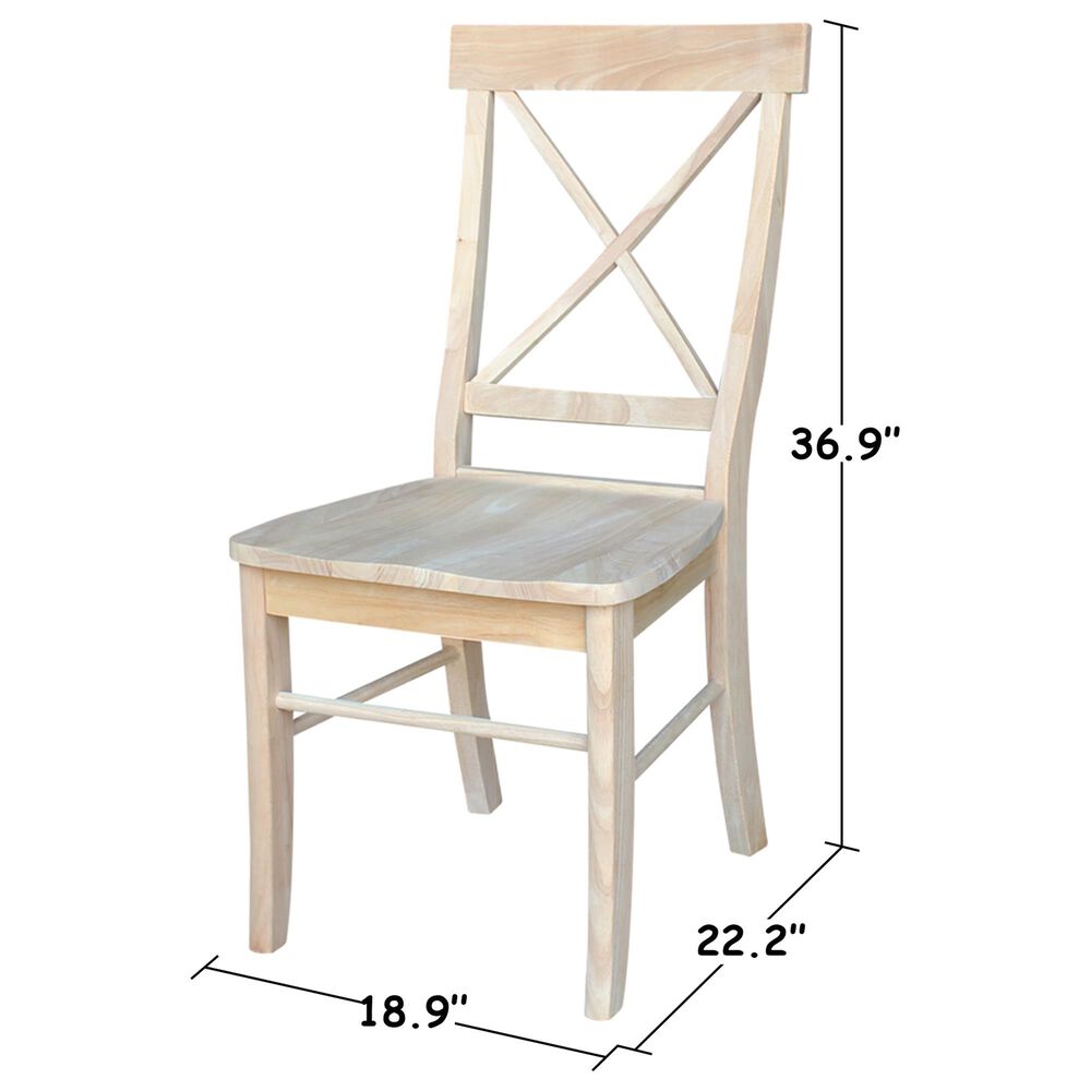 International Concepts Chair in Unfinished (Set of 2) NFM