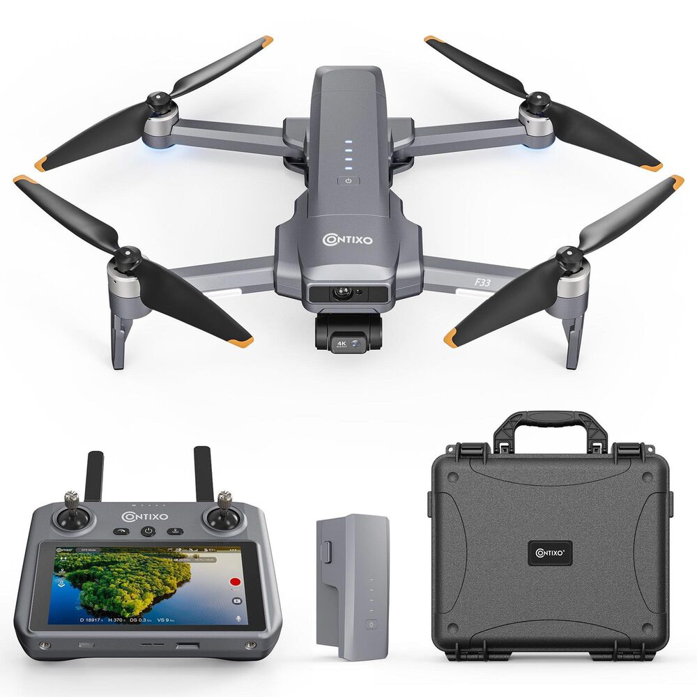 Contixo F33 Vortex Professional 4K UHD GPS Drone in Dark Gray, , large