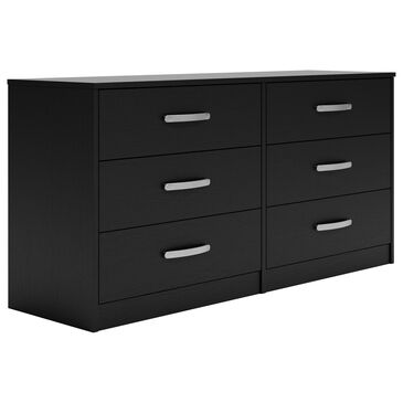 Ashley Finch 6-Drawer Dresser in Black, , large