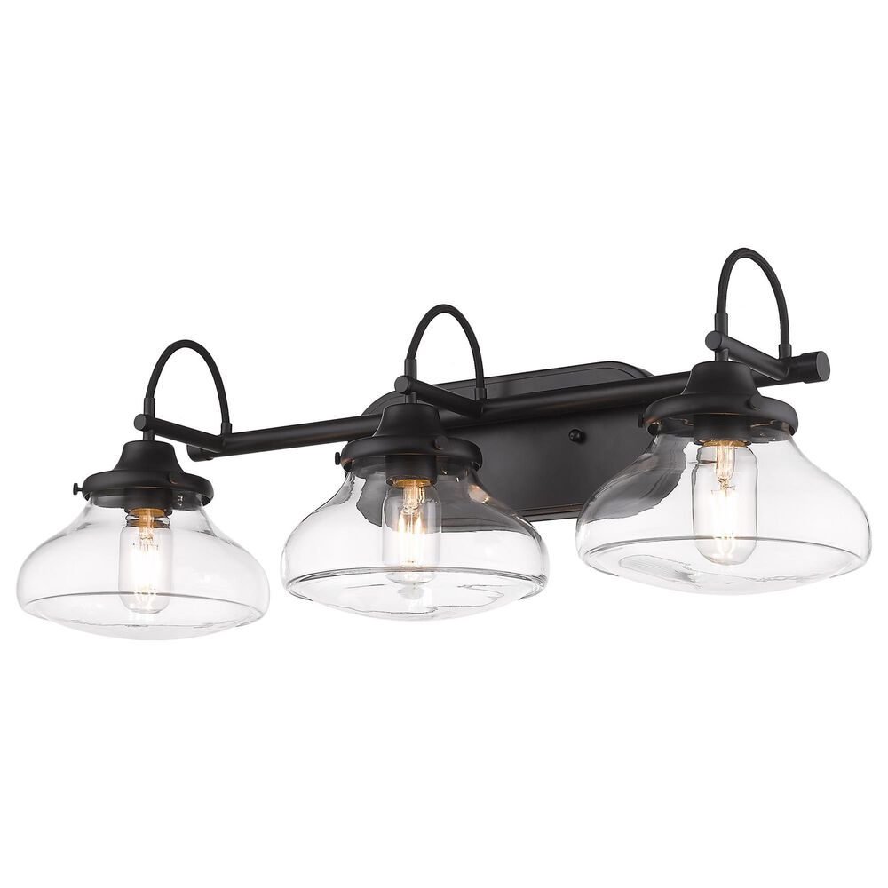 Golden Lighting Nash 3-Light Bath Vanity in Matte Black, , large