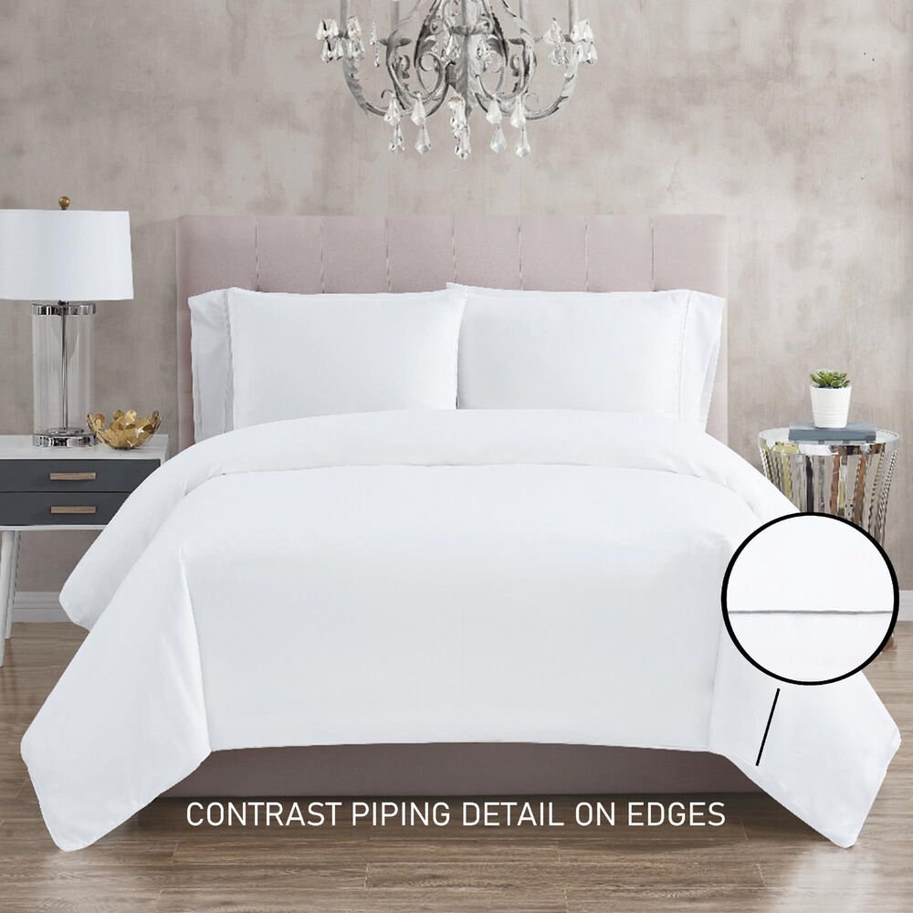 Pem America Christian Siriano New York 3-Piece King Duvet Set in White, , large