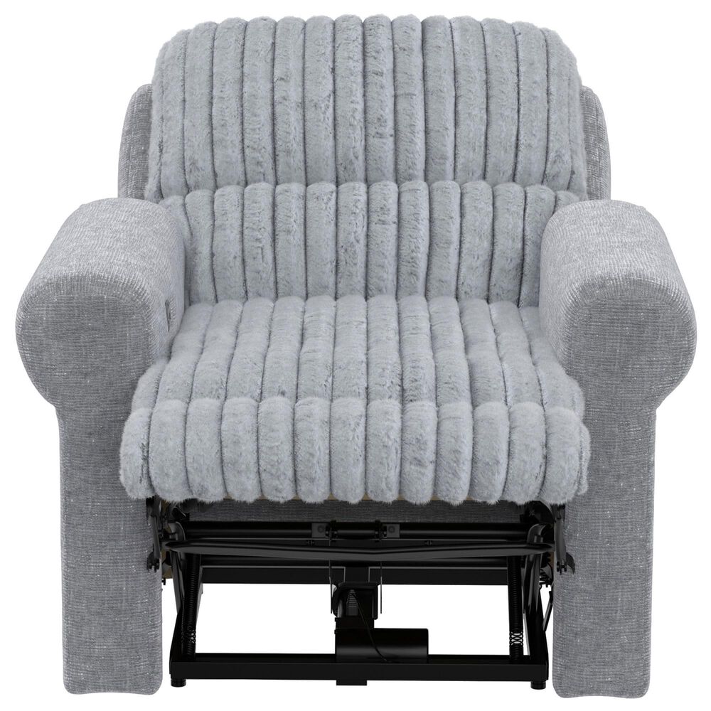 Catnapper Foxy Power Lay Flat Recliner with Zero Gravity in Nickel, , large