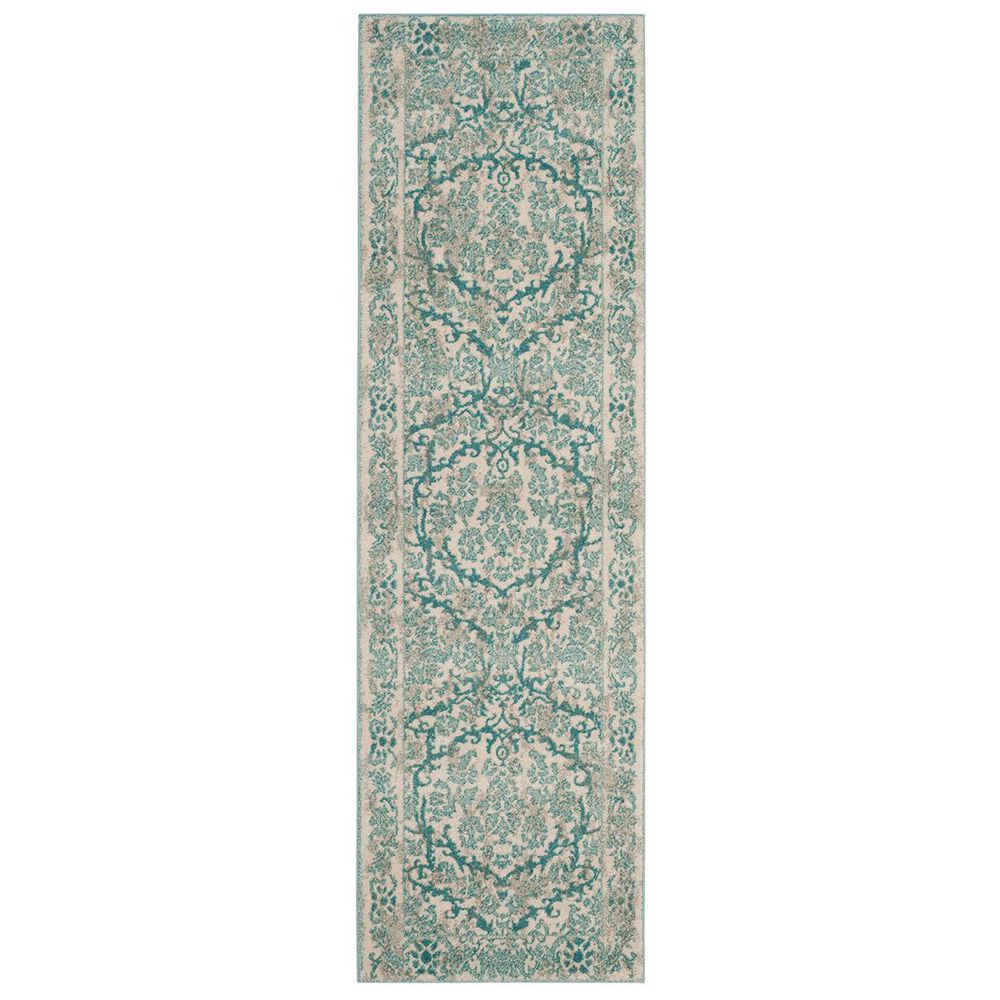 Safavieh Evoke EVK242C 2&#39;2&quot; x 11&#39; Ivory and Light Blue Runner, , large