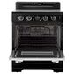 Unique Appliances Classic Retro 30" Radiant Electric Glass Top Convection Range in Midnight Black, , large