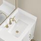37B Fenwick 30" Single Bathroom Vanity in Bright White with Glossy White Composite Stone Top and Backsplash, , large