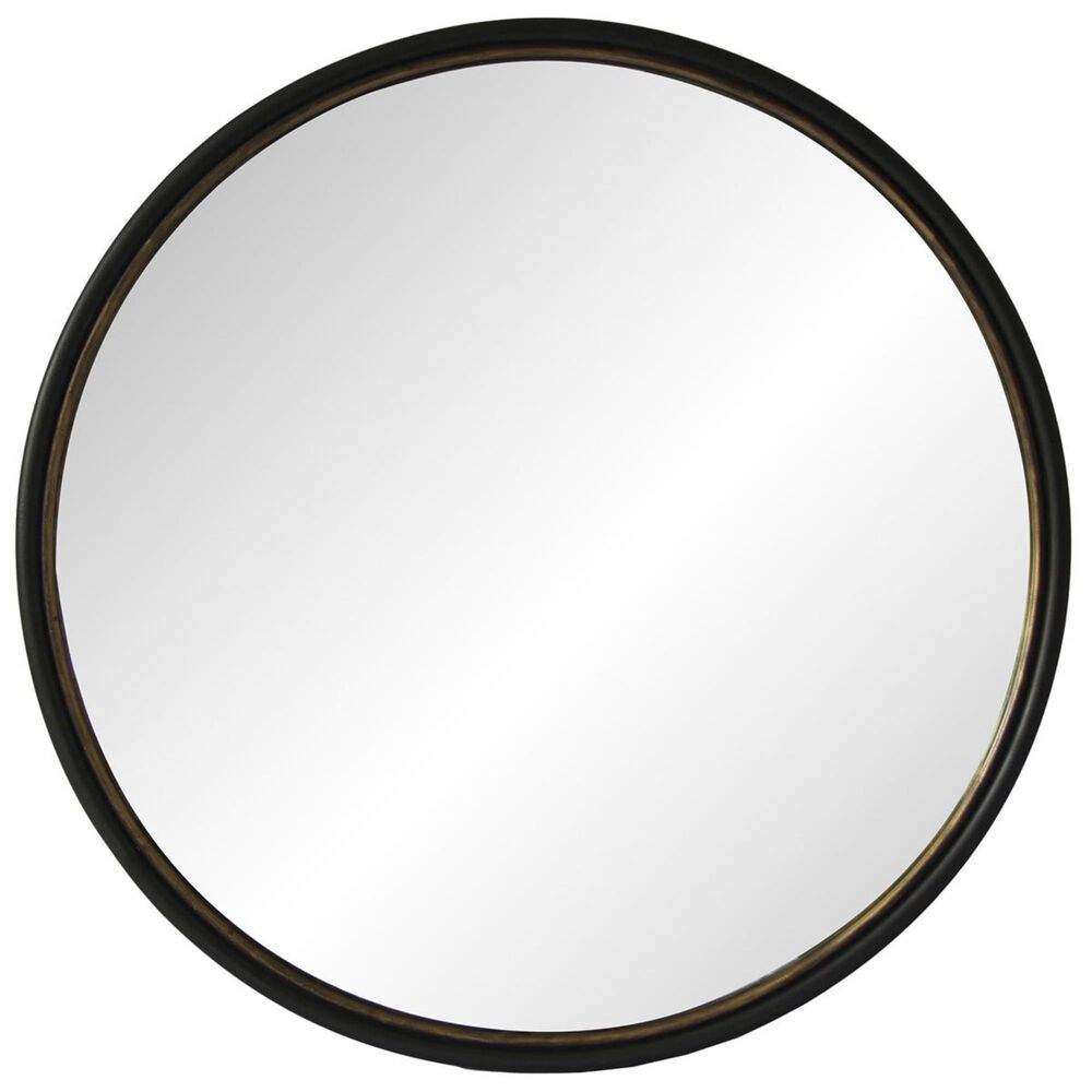 37B Sax Round Mirror in Black, , large