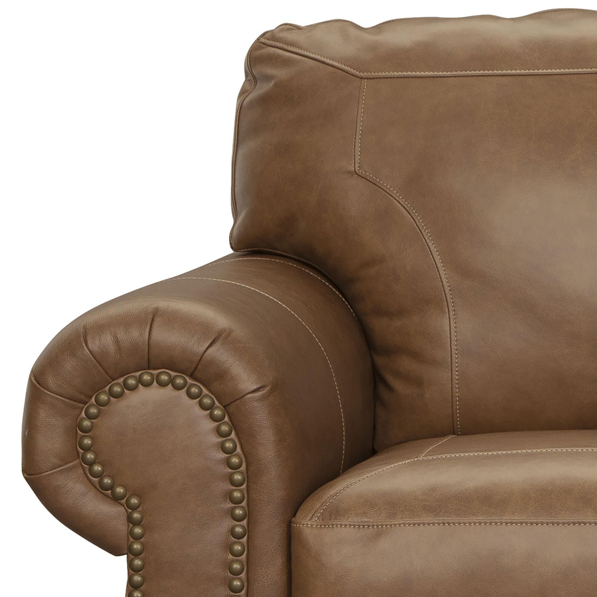 Oversized leather best sale swivel chair
