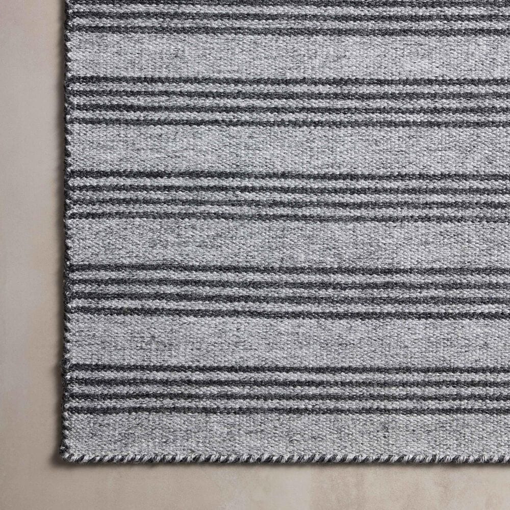 Magnolia Home Charlie Dove and Charcoal 5&#39; x 7&#39;6&quot; Indoor/Outdoor Area Rug, , large